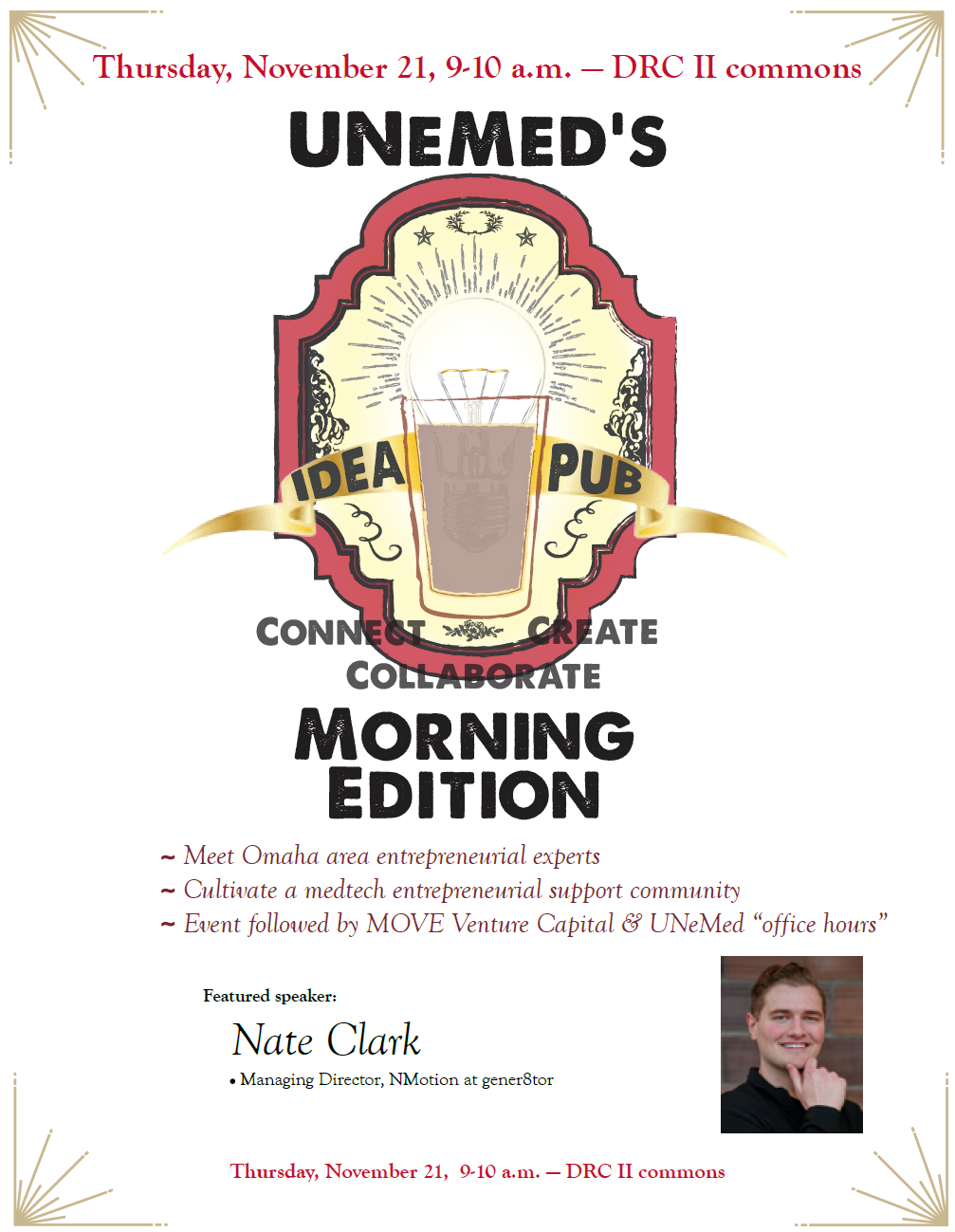 Poster for Oct. 31, 2024 Idea Pub: Morning Edition